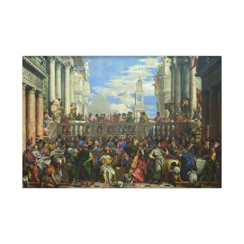The Wedding at Cana Canvas Print by Paolo Veronese, Venetian Wall Art, Famous Painting, Ready to Hang image 5
