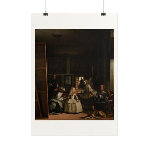 Las Meninas Print by Diego Velázquez, Spanish Baroque Art Poster, Famous Painting Wall Art, A4 A3 A2 A1, Printed in EU image 2