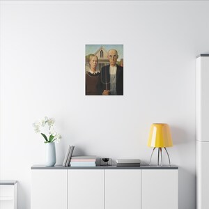 American Gothic Canvas Print by Grant Wood, Americana Wall Art, Famous Painting, Ready to Hang image 16