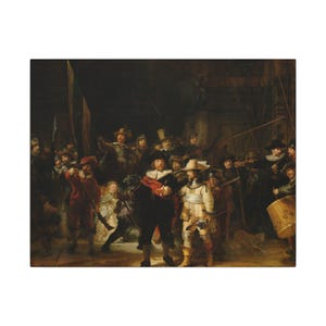 The Night Watch Canvas Print by Rembrandt, Dutch Golden Age Wall Art, Famous Painting, Ready to Hang image 5