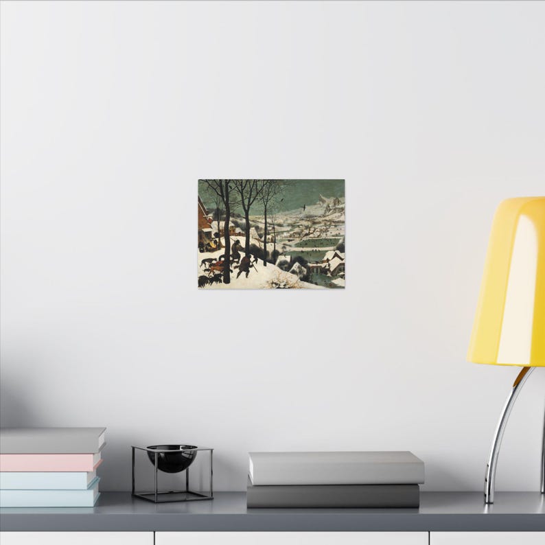 The Hunters in the Snow Canvas Print by Pieter Brueghel the Elder, Flemish Wall Art, Famous Painting, Ready to Hang image 4