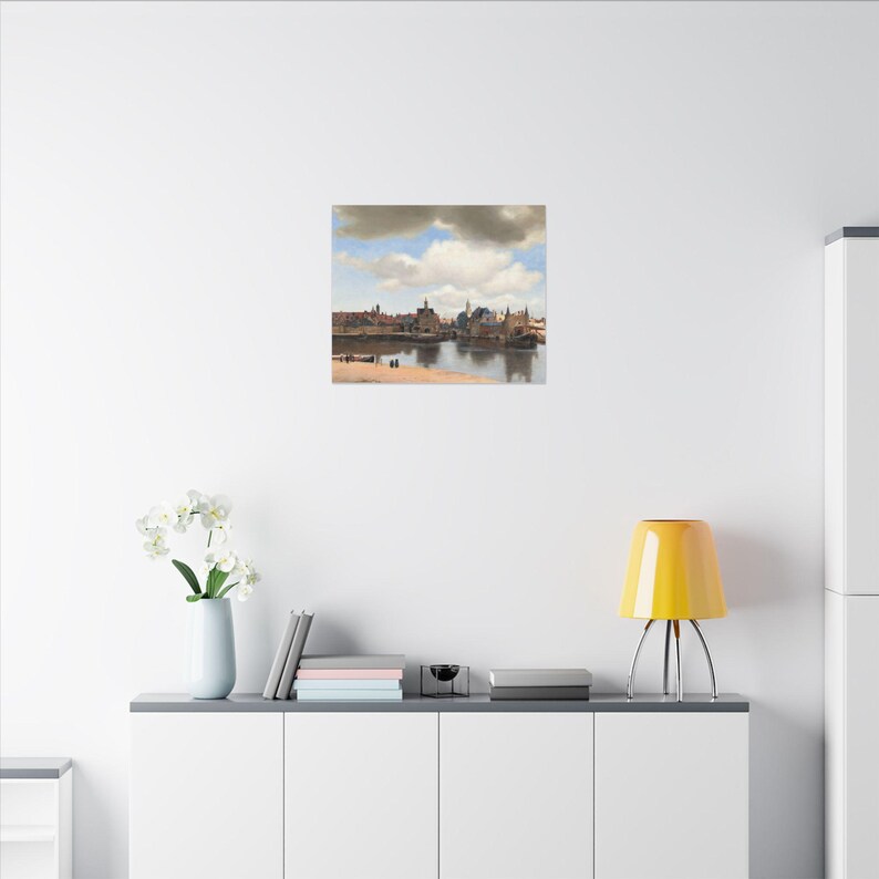 View of Delft Canvas Print by Johannes Vermeer, Dutch Golden Age Wall Art, Famous Painting, Ready to Hang image 16
