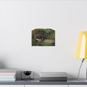 Ofelia, John Everett Millais – Cuadro en lienzo, Prerrafaelismo, pintura famosa, listo para colgar imagen 4