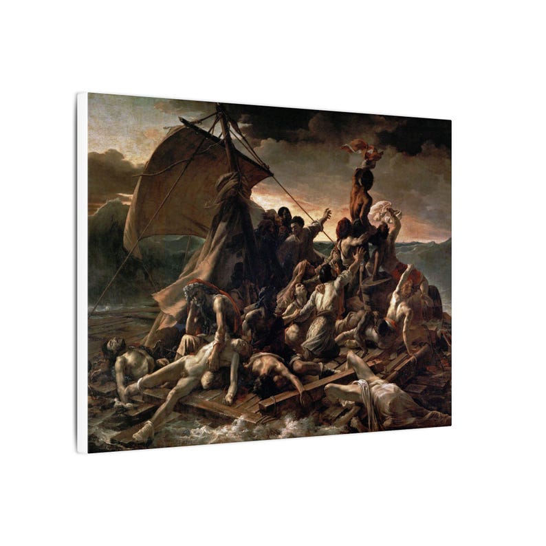 The Raft of the Medusa Canvas Print by Théodore Géricault, Romanticism Wall Art, Famous Painting, Ready to Hang image 6