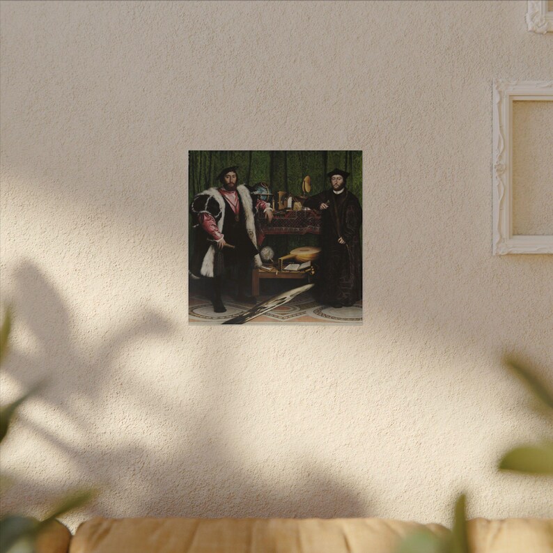 The Ambassadors Canvas Print by Hans Holbein the Younger, Renaissance Wall Art, Famous Painting, Ready to Hang image 3