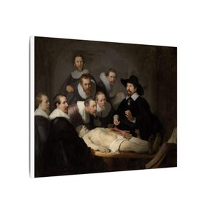 The Anatomy Lesson of Dr. Nicolaes Tulp Canvas Print by Rembrandt, Dutch Golden Age Wall Art, Famous Painting, Ready to Hang image 10
