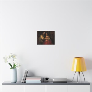 The Jewish Bride Canvas Print by Rembrandt, Dutch Golden Age Wall Art, Famous Painting, Ready to Hang image 4