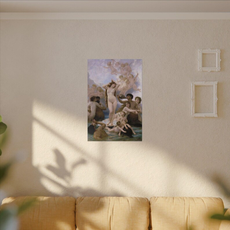 The Birth of Venus Canvas Print by William-Adolphe Bouguereau, Academic Wall Art, Famous Painting, Ready to Hang image 15