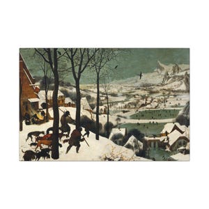 The Hunters in the Snow Canvas Print by Pieter Brueghel the Elder, Flemish Wall Art, Famous Painting, Ready to Hang image 17