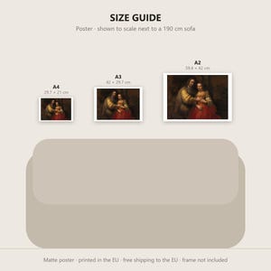 The Jewish Bride Print by Rembrandt, Dutch Golden Age Art Poster, Famous Painting Wall Art, A4 A3 A2, Printed in EU image 4