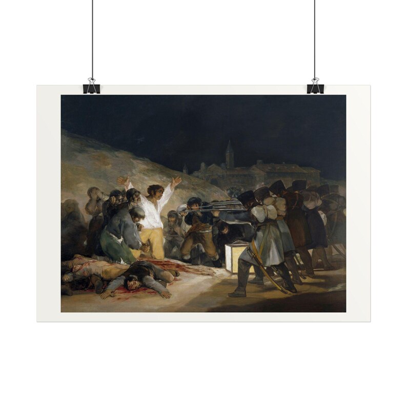 The Third of May 1808 Print by Francisco Goya, Romanticism Art Poster, Famous Painting Wall Art, A4 A3 A2, Printed in EU image 2