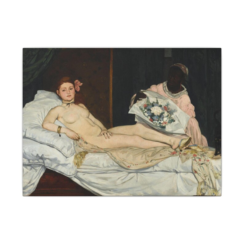 Olympia Canvas Print by Édouard Manet, Realism Wall Art, Famous Painting, Ready to Hang image 1