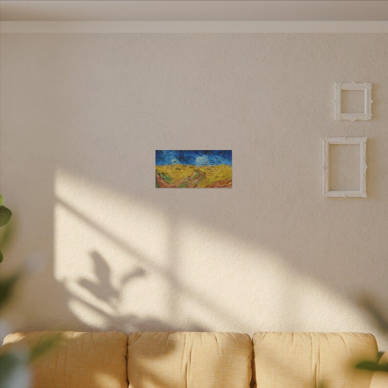 Wheatfield with Crows Canvas Print by Vincent van Gogh, Post Impressionism Wall Art, Famous Painting, Ready to Hang image 3