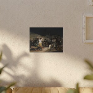 Canvasprint 'De Derde Mei 1808' van Francisco Goya, romantische muurdecoratie, beroemd schilderij, klaar om op te hangen. afbeelding 11