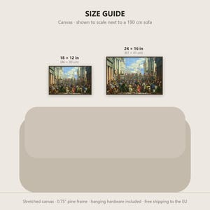 The Wedding at Cana Canvas Print by Paolo Veronese, Venetian Wall Art, Famous Painting, Ready to Hang image 9