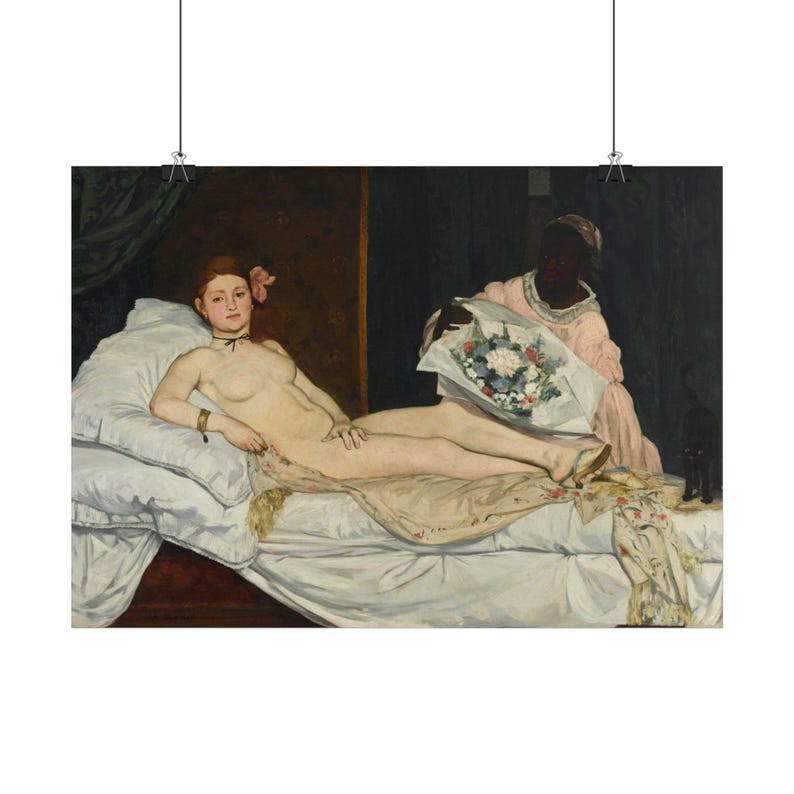 Olympia Print by Édouard Manet, Realism Art Poster, Famous Painting Wall Art, A4 A3, Printed in EU image 2