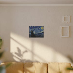 The Starry Night Canvas Print by Vincent van Gogh, Post Impressionism Wall Art, Famous Painting, Ready to Hang image 15