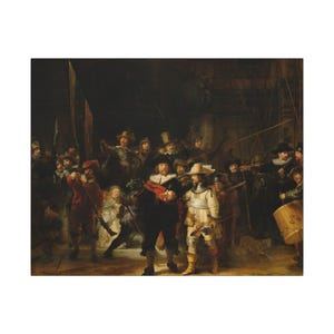 The Night Watch Canvas Print by Rembrandt, Dutch Golden Age Wall Art, Famous Painting, Ready to Hang image 13