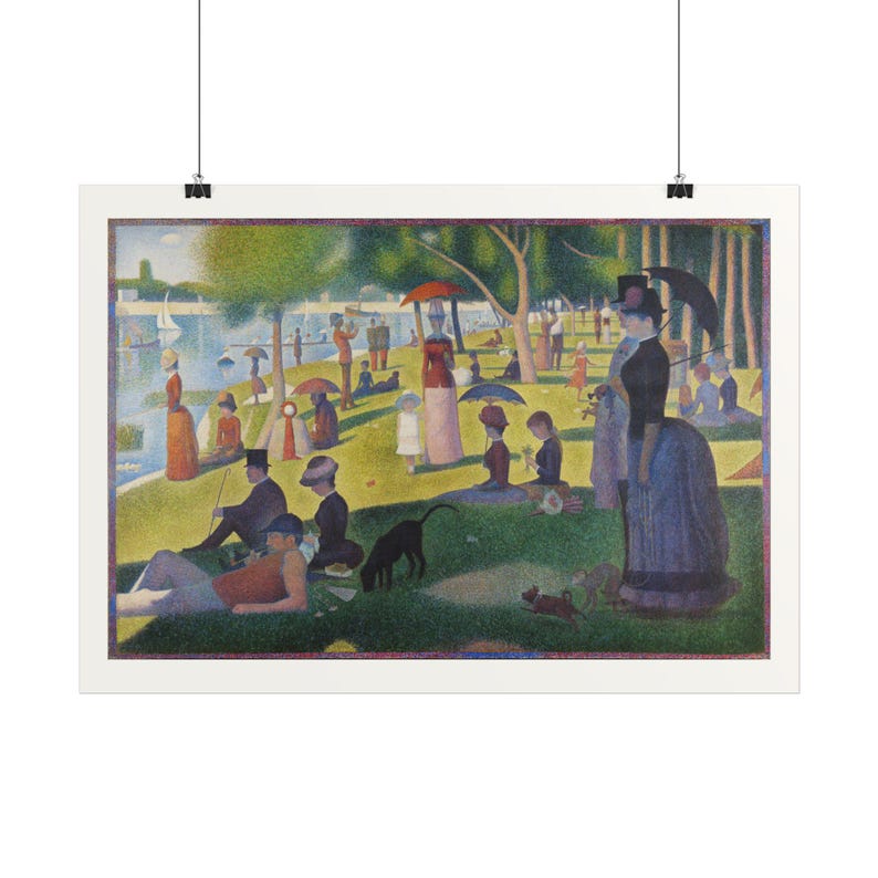 A Sunday Afternoon on the Island of La Grande Jatte Print by Georges Seurat Poster, Famous Painting Wall Art, A4 A3 A2, Printed in EU image 3