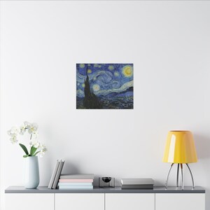 The Starry Night Canvas Print by Vincent van Gogh, Post Impressionism Wall Art, Famous Painting, Ready to Hang image 16
