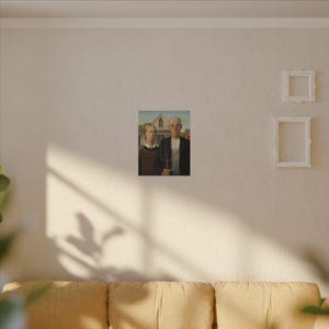 American Gothic Canvas Print by Grant Wood, Americana Wall Art, Famous Painting, Ready to Hang image 11