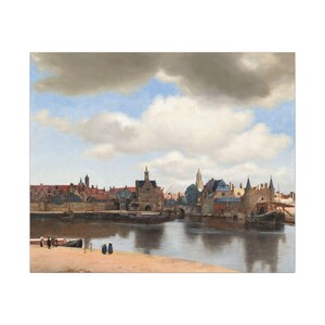 View of Delft Canvas Print by Johannes Vermeer, Dutch Golden Age Wall Art, Famous Painting, Ready to Hang image 13