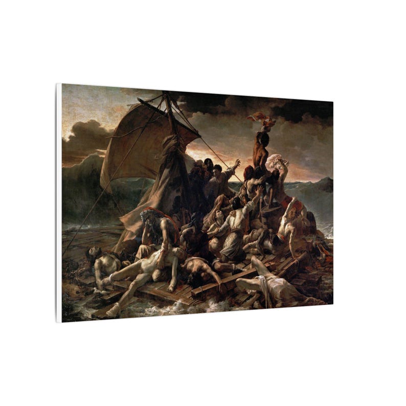 The Raft of the Medusa Canvas Print by Théodore Géricault, Romanticism Wall Art, Famous Painting, Ready to Hang image 14