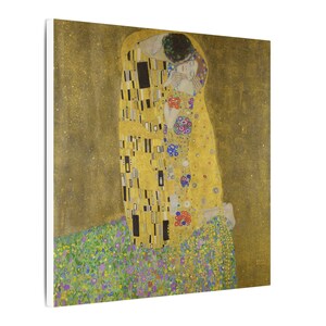 The Kiss Canvas Print by Gustav Klimt, Art Nouveau Wall Art, Famous Painting, Ready to Hang image 2