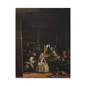 Las Meninas Canvas Print by Diego Velázquez, Spanish Baroque Wall Art, Famous Painting, Ready to Hang image 1