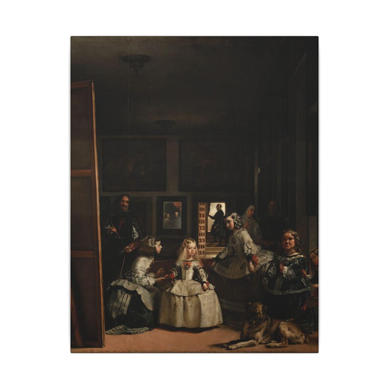 Las Meninas Canvas Print by Diego Velázquez, Spanish Baroque Wall Art, Famous Painting, Ready to Hang image 1