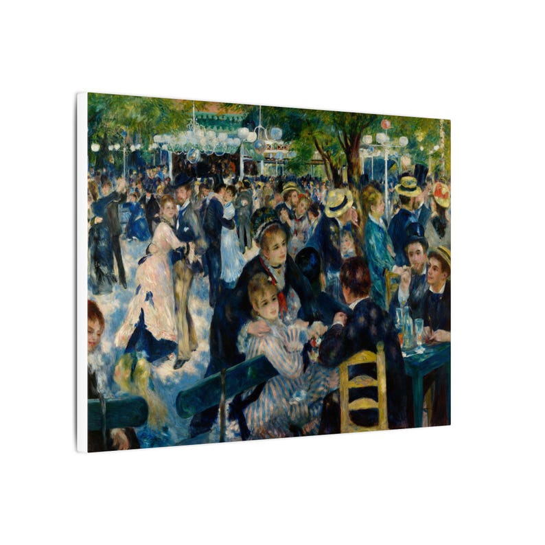 Bal du moulin de la Galette Canvas Print by Pierre-Auguste Renoir, Impressionism Wall Art, Famous Painting, Ready to Hang image 10