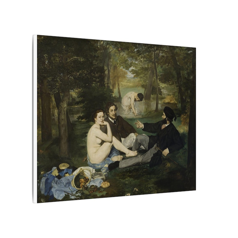 Luncheon on the Grass Canvas Print by Édouard Manet, Impressionism Wall Art, Famous Painting, Ready to Hang image 14
