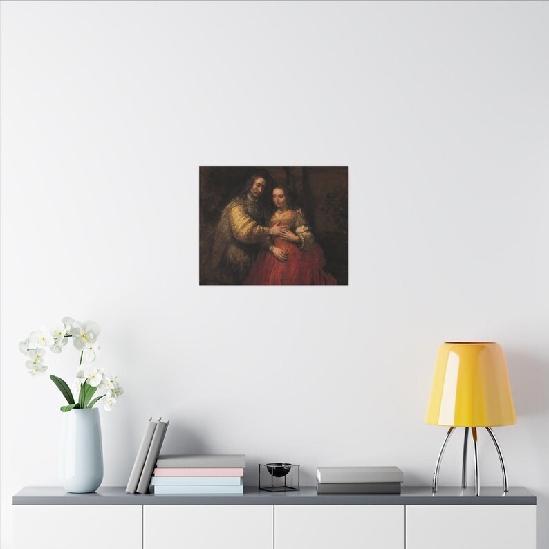 The Jewish Bride Canvas Print by Rembrandt, Dutch Golden Age Wall Art, Famous Painting, Ready to Hang image 12