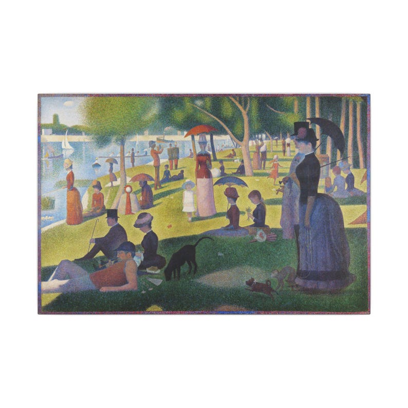 A Sunday Afternoon on the Island of La Grande Jatte Canvas Print by Georges Seurat, Pointillism Wall Art, Famous Painting, Ready to Hang image 1