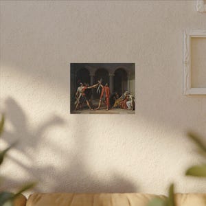 The Oath of the Horatii Canvas Print by Jacques-Louis David, Neoclassical Wall Art, Famous Painting, Ready to Hang image 7