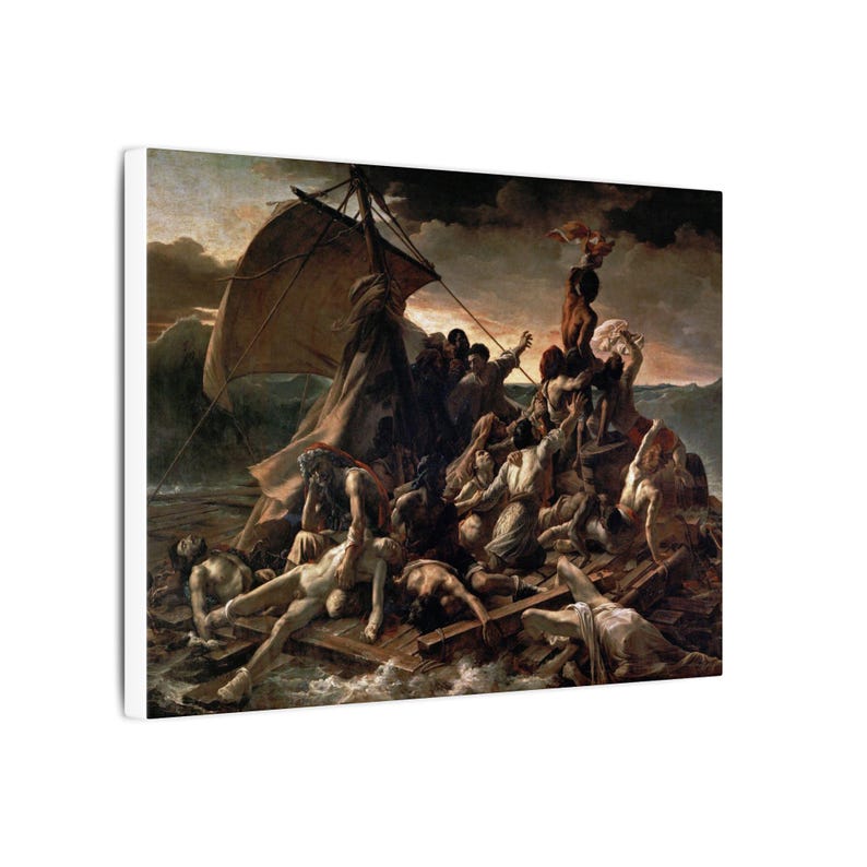 The Raft of the Medusa Canvas Print by Théodore Géricault, Romanticism Wall Art, Famous Painting, Ready to Hang image 2