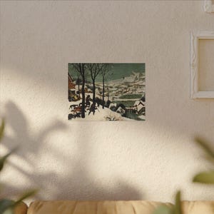 The Hunters in the Snow Canvas Print by Pieter Brueghel the Elder, Flemish Wall Art, Famous Painting, Ready to Hang image 11