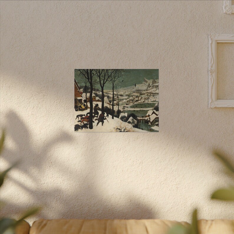 The Hunters in the Snow Canvas Print by Pieter Brueghel the Elder, Flemish Wall Art, Famous Painting, Ready to Hang image 11