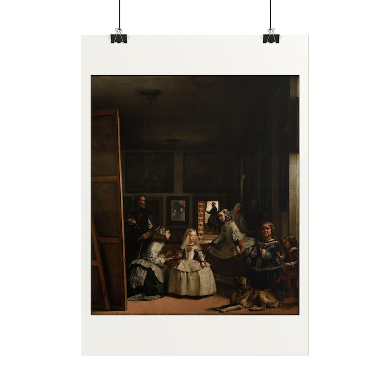 Las Meninas Print by Diego Velázquez, Spanish Baroque Art Poster, Famous Painting Wall Art, A4 A3 A2 A1, Printed in EU image 1