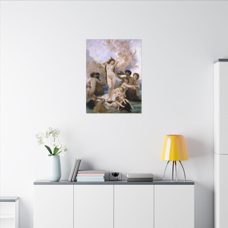The Birth of Venus Canvas Print by William-Adolphe Bouguereau, Academic Wall Art, Famous Painting, Ready to Hang image 12
