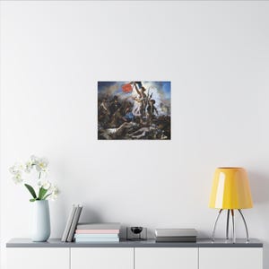 Die Freiheit führt das Volk, Eugène Delacroix – Leinwandbild, Romantik, berühmtes Gemälde, fertig zum Aufhängen Bild 16