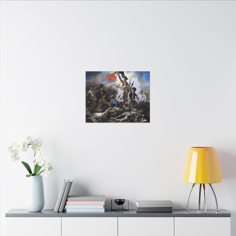 Die Freiheit führt das Volk, Eugène Delacroix – Leinwandbild, Romantik, berühmtes Gemälde, fertig zum Aufhängen Bild 16