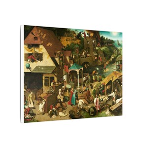 Netherlandish Proverbs Canvas Print by Pieter Brueghel the Elder, Flemish Wall Art, Famous Painting, Ready to Hang image 10