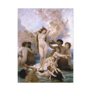 The Birth of Venus Canvas Print by William-Adolphe Bouguereau, Academic Wall Art, Famous Painting, Ready to Hang image 9