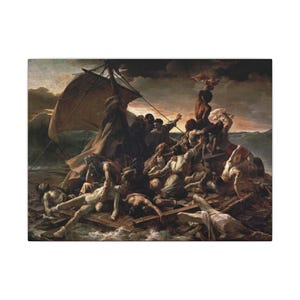 The Raft of the Medusa Canvas Print by Théodore Géricault, Romanticism Wall Art, Famous Painting, Ready to Hang image 1