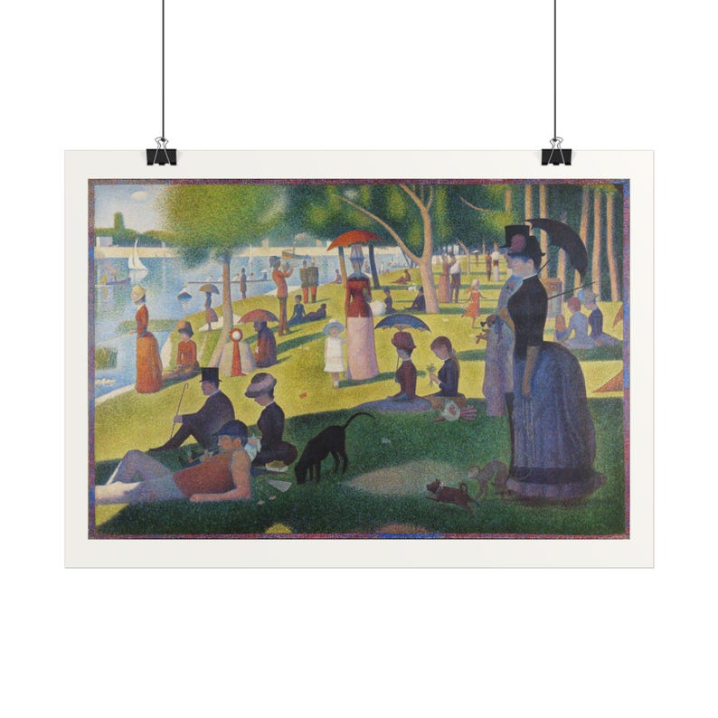 A Sunday Afternoon on the Island of La Grande Jatte Print by Georges Seurat Poster, Famous Painting Wall Art, A4 A3 A2, Printed in EU image 2