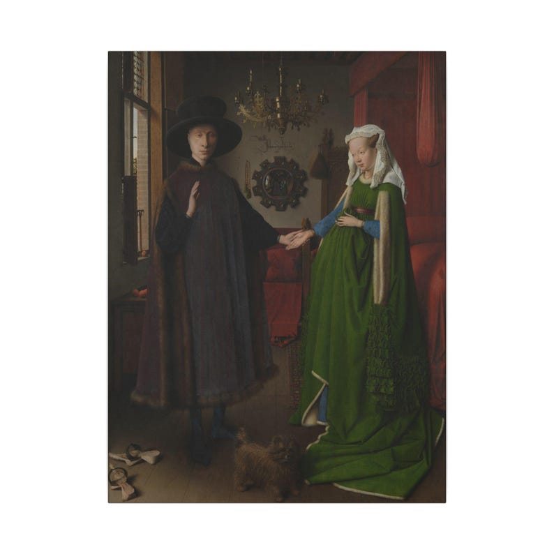 Arnolfini Portrait Canvas Print by Jan van Eyck, Flemish Wall Art, Famous Painting, Ready to Hang image 5