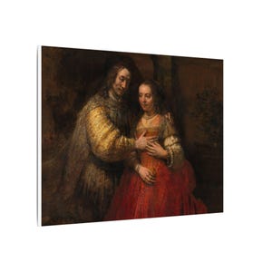 The Jewish Bride Canvas Print by Rembrandt, Dutch Golden Age Wall Art, Famous Painting, Ready to Hang image 14