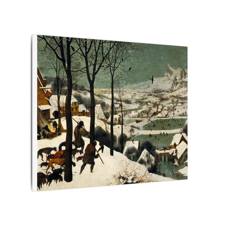 The Hunters in the Snow Canvas Print by Pieter Brueghel the Elder, Flemish Wall Art, Famous Painting, Ready to Hang image 6