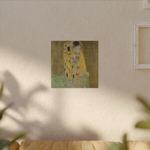 The Kiss Canvas Print by Gustav Klimt, Art Nouveau Wall Art, Famous Painting, Ready to Hang image 3